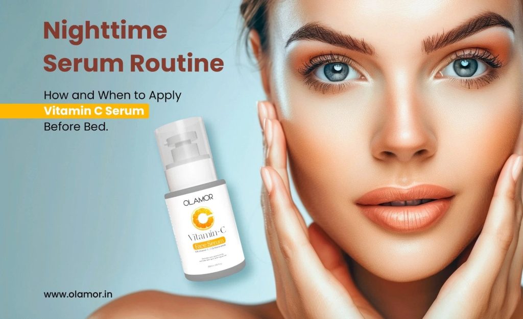 How to Use Vitamin C Serum on Face at Night
